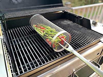 Portable Fish Grill Basket,BBQ Grilling Basket for Outdoor Grill