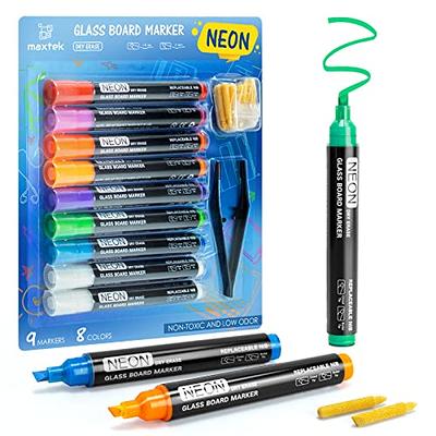 Quartet Neon Dry-Erase Markers, Bullet Tip, Assorted Colors, 4 Pack 