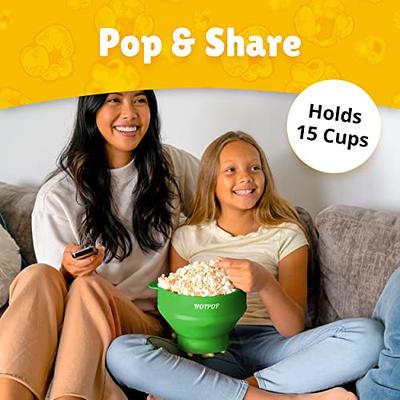 Popcorn Powder | Popcorn Popper | Collapsible & Microwavable - Green