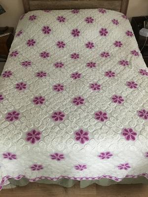 Vintage Purple Chenille Bedspread Vintage Full Bedspread 