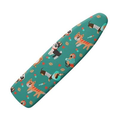 Ironing Board Cover and Pad Standard Size Silicone Coated 4 Layers 15x54  inch Extra Heavy Duty Thick Padding, Heat Reflective, Non Stick Scorch and