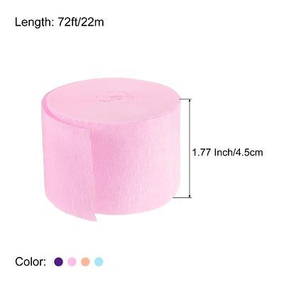 Pastel Pink Crepe Paper Party Streamer Roll, 81ft 