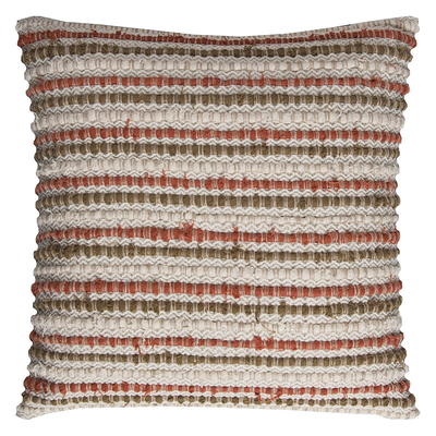 20x20 Oversize Abstract Square Throw Pillow Cover Ivory - Rizzy Home