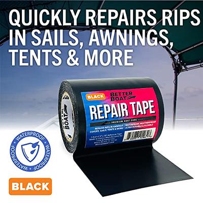 Tent Repair Tape | Carpet Patch Kit, Awning Repair Tarpaulin Tape | 3 X  16.4 Ft