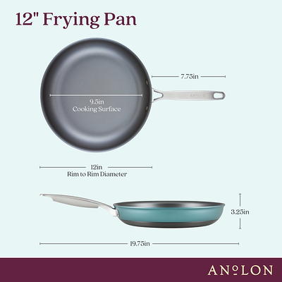 MICHELANGELO 12 Inch Frying Pan with Lid, Hard Anodized Frying Pan, Frying  Pans Nonstick with Lids, 12 Inch Skillets with Lid, Large Frying Pan  Nonstick with Helper Handle, Induction Frying Pans 12