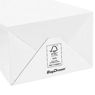BagDream Kraft Gift Paper Bags 25Pcs 5.25x3.25x8 Inches Small Paper Gift Bags  White Paper Bags with Handles Paper Shopping Bags Party Favor Bags 100%  Recyclable Kraft Paper Bags Sacks - Yahoo Shopping