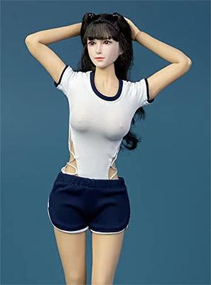 1/6 Scale Female Doll Clothing, Female Shirt Set, Figure Doll Clothes for  12inch Women Figures Blue 