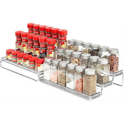 Skiileor 36 Pcs Spice Jars with Label- Glass Spice Jars with Black Metal  Caps,Shaker Lids, Funnel, Chalk Pen, Brush,Cleaning Cloth 4oz Seasoning