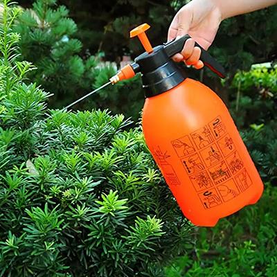 Garden Pump Sprayer Portable,Hand-held Lawn Pressure Pump Sprayer Bottle  with Adjustable Nozzle for Spraying Weeds/Watering/Home Cleaning/Car  Washing