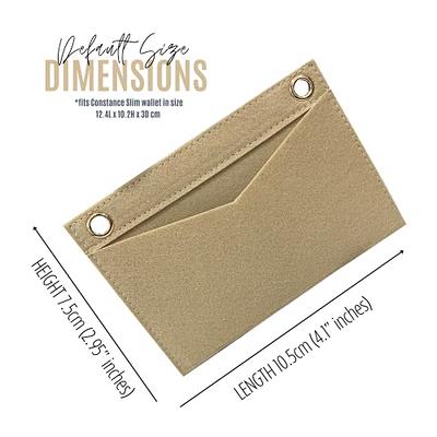 From HER Saddle Flap Card Holder Insert Conversion Kit with Gold Chain Felt  (Beige)