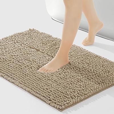 Nonslip Memory Foam Shaggy Bath Mat - Absorbent & Washable