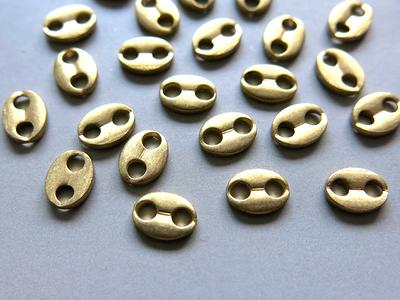 Brass Metal Round Shape Rolo Chain for Jewelry Making 1 Meter 4mm Width