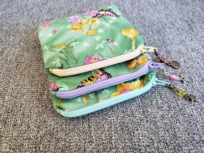 Zipper Pouch with Keyring - Beego Handmade - gifted RVA