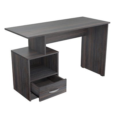 Inval Sherbrook 48 W Computer Desk With Locking File Drawer Espresso -  Office Depot