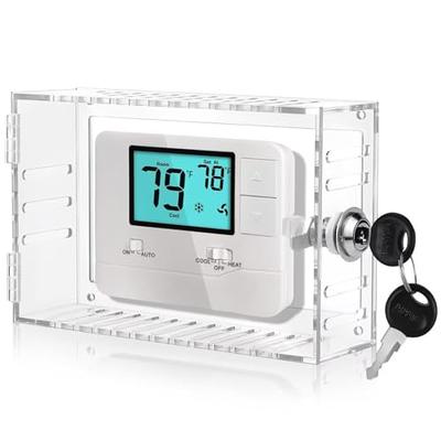 Dreyoo Thermostat Cover Box with Lock and Key Compatible with