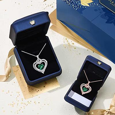 YEETONDA Birthday Gifts for Wife, Girlfriend, Gifts for Mom Birthday  Unique, 6A Cubic Zirconia Infinity Heart Necklace, Aniversario Gift for  Her