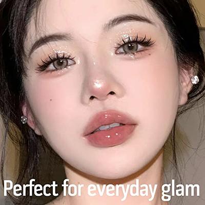 Manga Lashes Natural Look Wispy Anime False Eyelashes Mink Fluffy Eye  Lashes Pack Spiky Asian Japanese Korean Cosplay Fake Eyelashes 12 mm Curly