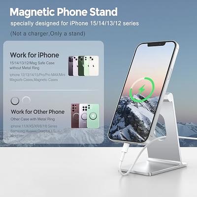 RapidX Snapo 2-in-1 Magnetic Phone Grip Stand, Holder with Adjustable Kickstand, MagSafe Compatible with iPhone 14, 13, 12 Pro, Pro Max, Mini Black