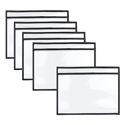 Gamenote Dry Erase Pockets 30 Pack with Rings - Oversized Reusable Plastic  Sleeves Shop Ticket Holders Sheet Protectors Teacher Supplies for Classroom  Organization (Black) - Yahoo Shopping
