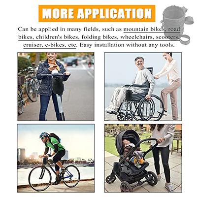 Water bottle holder for folding ebike