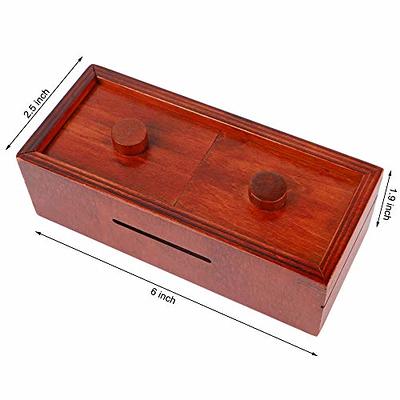 BSIRI Jigsaw Safe Box- Brain Teaser Wooden Box with Mystery Lock and Magic  Tricks - Ideal Money