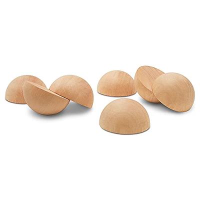 Wooden Balls 1-1/4 inch Unfinished, Round Birch Balls for Crafts, Woodpeckers