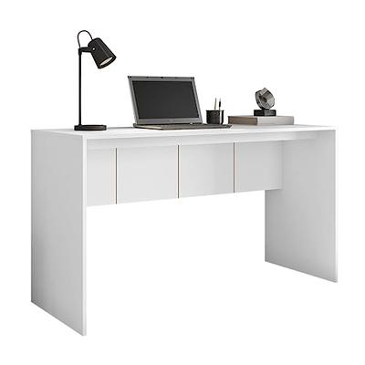 Charcoal Black Small Computer Desk for Bedroom, Office & Small Spaces - Narrow Writing Desk Ideal for Students, Kids, Adults - Modern Design Compact M