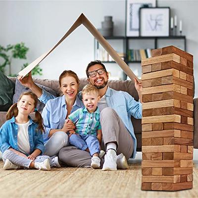 Pointyard 56PCS Giant Tumble Tower [Stack to 5FT+], Carbonized