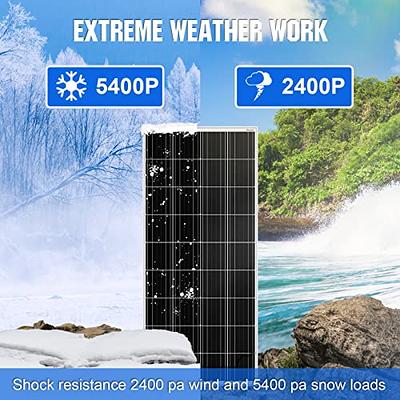 ECO-WORTHY 100 Watt 12 Volt Solar Panel Kit for RV Battery Boat