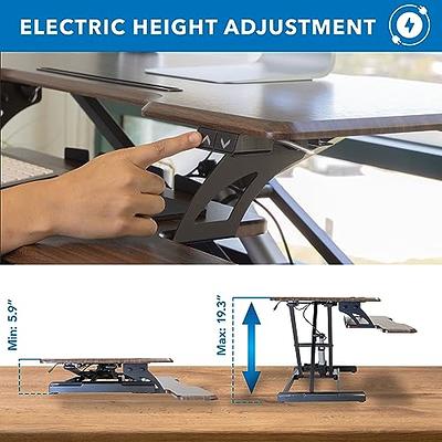 TechOrbits Standing Desk Converter, 32-inch Height Adjustable, MDF