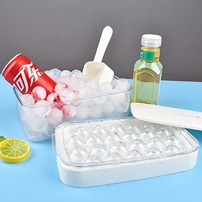 Mini Ice Maker Cup, Cylinder Silicone Ice Cube Molds, Small Ice Maker Cube  Trays, Decompress Ice Lattice Ice Cube Tray for freezer, 60 Ice Cubes