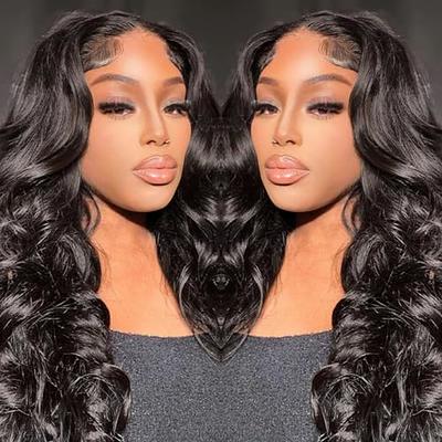 Lealife 26 Inch Water Wave Lace Front Wigs Human Hair Wigs for Women Wear &  Go