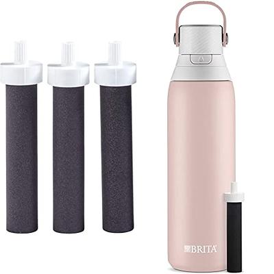 Brita Water Bottle Filter, Premium Water Bottle Replacement Filters, BPA  Free, 3 Count & Stainless Steel Water Filter Bottle, 20 Ounce, Rose, 1  Count - Yahoo Shopping