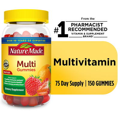 Nature Made Vitamin C 250 mg per serving, Dietary Supplement for Immune  Support, 150 Gummies, 75 Day Supply