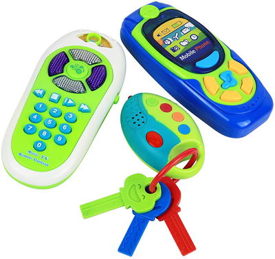 Music Smart Remote Control Key Toys Fake Car Toys With Sound And Lights Keys  Travel Entertainment And Education Key Toys Baby Sound Toys