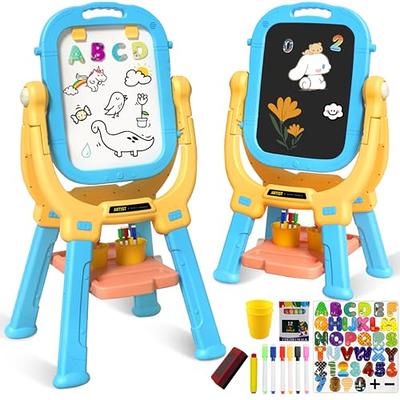 Costway Height Adjustable Kids Art Easel Magnetic Double Sided