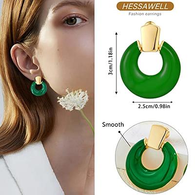 Buy Sanoka Jewellery Mesmeric Silver & Green Zircon & Onyx 92.5% Sterling  Silver Drop Earrings for Women at Amazon.in