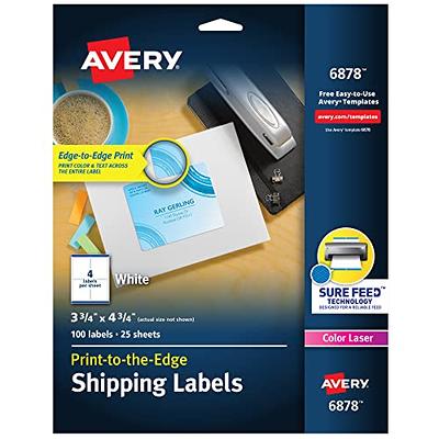 Avery Glitter Fabric Transfer Paper, 8.5 x 11, Mess-Free White Glitter,  Printable Heat Transfers for Inkjet Printers, 3 Sheets (03241)