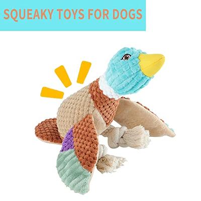Dog Treat Dispensing Duck Dog Toy Squeak Dog Puzzle Toy Durable