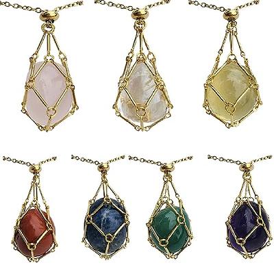  Crystal Holder Necklace Cage