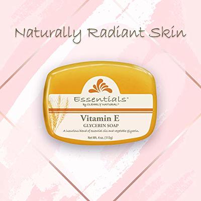 Essentials by Clearly Natural Glycerin Bar Soap, Vitamin E, 4