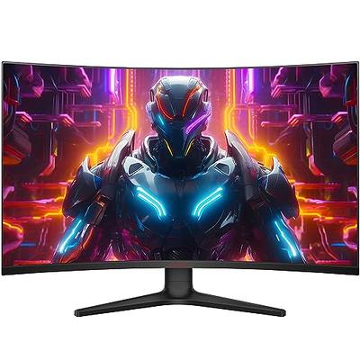 27 Inch Curved Gaming Monitor 144Hz 165Hz 2K,QHD 2560 x 1440p 1500R  Computer Monitor,16:9 Wide Display,1ms,FreeSync,98% sRGB,Eye Care HDR PC  Screen