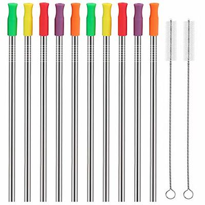 14 Inch Stainless Steel Straws, 4pcs Ultra Long Reusable 0.32 (8mm) Big  Wide Metal Straws for Stanley 40oz/64oz Tumblers or Super Tall Cups with  Silicone Tips and Cleaning Brush - Yahoo Shopping