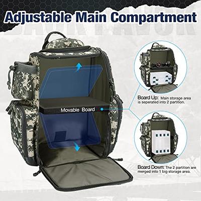 Piscifun Fishing Tackle Backpack with 4 Tackle Boxes, Waterproof Rain  Cover, Bottle Holder, Large Storage Waterproof Fishing Tackle Bag for  Fishing Gear, Camping, Hiking Digital Camouflage - Yahoo Shopping