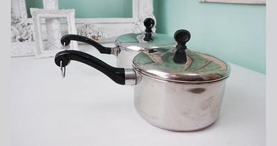 Farberware 2 Quart Sauce Pot With Lid/Vintage Stainless Steel Clad