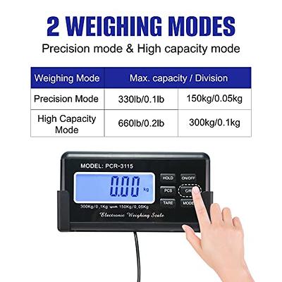 PCR-3115 300 Kg Electronic Floor Scale Heavy Duty 660 Lb x 0.1 Lb