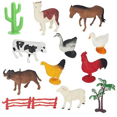 Liberty Imports Mini Animal Figure Toys in Tubes 78 Piece Set | Includes Farm Zoo Safari Dinosaur Insect Reptile Ocean Creatures | Realistic Plastic