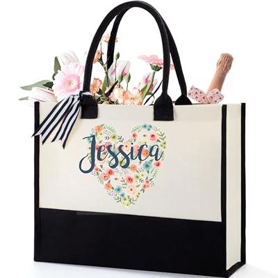 Personalized Canvas Tote Bags - Custom Printed Text — Threadart.com