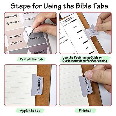 75 Tabs Laminated Journaling Supplies Bible Old And New Testament