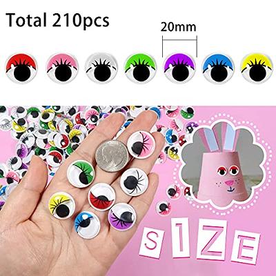 Eyes Cartoon Decal Sticky Sew On Wiggly Eyes Wiggly Eyes for Crafts Diy  Safety